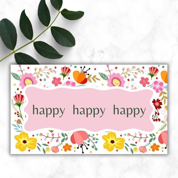 Thank You Cards: 50 Count / 5 Designs - Picture 2 of 6